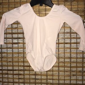 EUC girls blush pink dance leotard